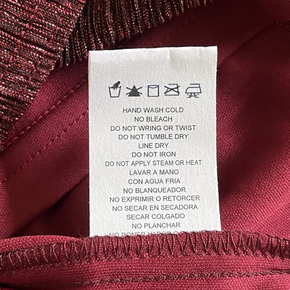 R&M Richards Womens Size L Red Sparkly Twofer Cardigan Jacket Long Sleeve NEW - Picture 8 of 9